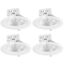 Pack of (4) - Classic Series LED Integrated Recessed Fixture 6" Baffle Recessed Trim- IC Rated