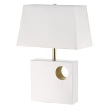 Vera Single Light 22" High Buffet Table Lamp with Gold Accents