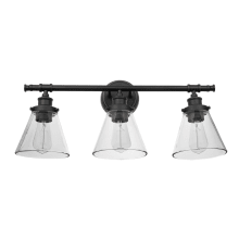 Parker 3 Light 25" Wide Bathroom Vanity Light