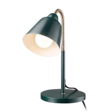 Forest 16" Tall Flexible Neck Desk Lamp with Green Shade