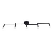 Tempo 5 Light 41" Wide Fixed Rail Ceiling Fixture