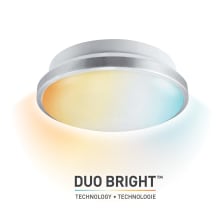 Duo Bright 13" Wide LED Semi-Flush Bowl Ceiling Fixture
