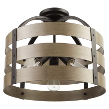 Maddox 3 Light 16" Wide Semi-Flush Drum Ceiling Fixture