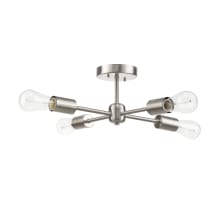 Samuel 4 Light 17" Wide Semi-Flush Ceiling Fixture