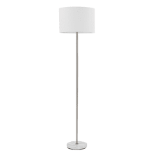Versailles Single Light 60" Tall Floor Lamp with Faux Marble Base