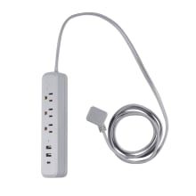 Designer Series 3 Outlet Power Strip with 3 USB Ports and 6 Ft Cord