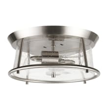 Donny 2 Light 13" Wide Flush Mount Drum Ceiling Fixture