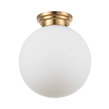 Portland 12" Wide Semi-Flush Globe Ceiling Fixture