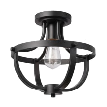 Stellan 12" Wide Semi-Flush Lantern Ceiling Fixture