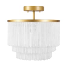 Janis 12" Wide Semi-Flush Waterfall Ceiling Fixture