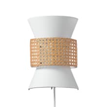 Ayla 2 Light 11" Tall Hardwired or Plug-In Wall Sconce