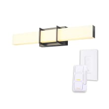 Horizon 24" Wide LED Bath Bar with Frosted Acrylic Shade