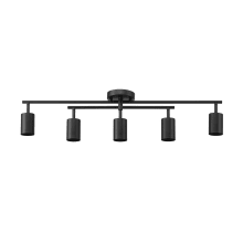 Miller 5 Light 34" Wide Fixed Rail Linear Ceiling Fixture