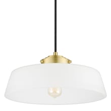 Dorset 16" Wide Pendant with Frosted Glass Shade