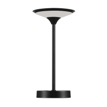 Beauregard 12" Tall LED Torchiere Rechargeable Outdoor Lamp