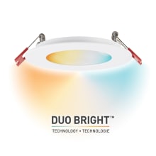Duo Bright LED Canless Recessed Fixture 4" - Airtight