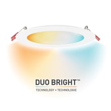 Duo Bright LED Canless Recessed Fixture 6" - Airtight