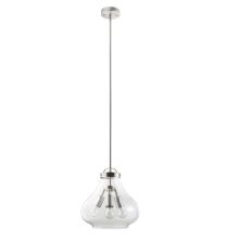 12" 3 Light Pendant with Clear Glass Shade