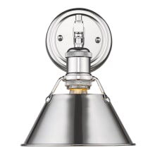 Orwell Single Light 10" Wide Bathroom Sconce in Chrome with Colorful Shade