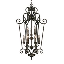 Nine Light Foyer Pendant from the Heartwood Collection