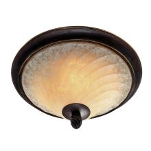 Two Light Down Lighting Flush Mount Ceiling Fixture from the Torbellino Collection