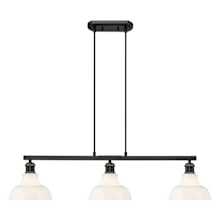Carver 3 Light 8" Wide Linear Pendant