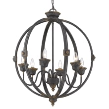 Jules 6 Light 26" Wide Taper Candle Style Chandelier