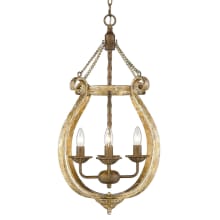 Delphine 4 Light 19" Wide Taper Candle Pendant