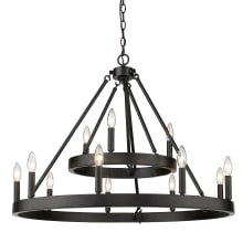Alastair 12 Light 32" Wide Taper Candle Chandelier