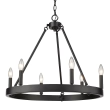 Alastair 6 Light 24" Wide Taper Candle Chandelier