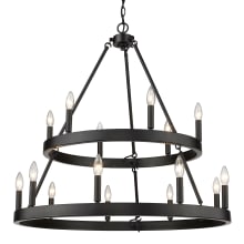 Alastair 15 Light 32" Wide Taper Candle Chandelier