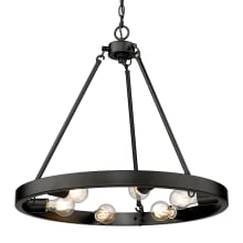 Castile 6 Light 24" Wide Ring Chandelier