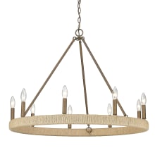 Yates 8 Light 33" Wide Taper Candle Chandelier