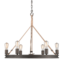 Chatham 6 Light 27" Wide Ring Chandelier