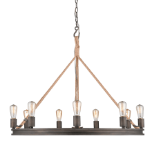 Chatham 9 Light 34" Wide Ring Chandelier