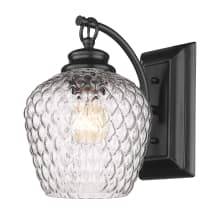 Adeline 10" Tall Bathroom Sconce with Clear Glass Shade