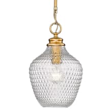 Adeline 9" Wide Mini Pendant with Clear Glass Shade