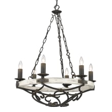 Madera 6 Light 28" Wide Taper Candle Chandelier