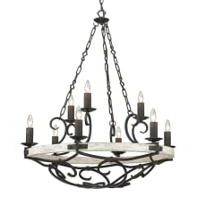 Madera 9 Light 35" Wide Taper Candle Chandelier