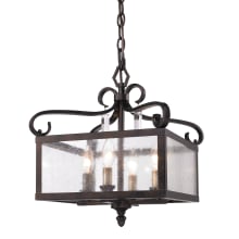 Valencia 4 Light 14" Wide Crystal Pendant