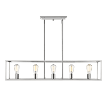 Wesson 5 Light 41" Wide Linear Chandelier