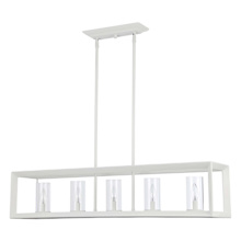 Smyth 5 Light 9" Wide Taper Candle Linear Pendant