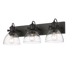 Hines 3 Light 25" Wide Vanity Light with Clear Glass Shades