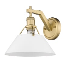 Orwell 10" Tall Bathroom Sconce with a Frosted Glass Shade