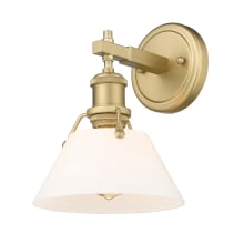 Orwell 10" Tall Bathroom Sconce with Frosted Glass Shade