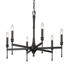 Landon 6 Light 26" Wide Taper Candle Style Chandelier