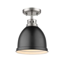 Duncan Single Light 9" Wide Semi-Flush Ceiling Fixture