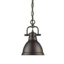 Duncan 1 Light Single Pendant with Metal Shade