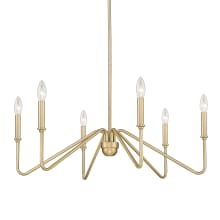 Kennedy 6 Light 30" Wide Taper Candle Style Chandelier