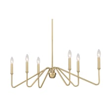 Kennedy 6 Light 37" Wide Taper Candle Style Chandelier